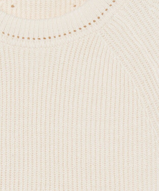 JOSEPH 【洗える】リネンブレンド　ショートスリーブニット Ivory
