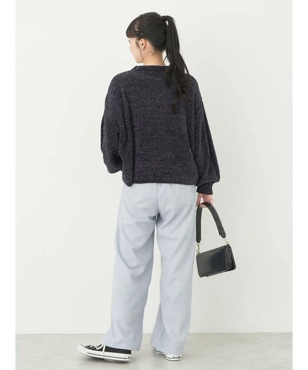 earth music&ecology ヘリンボーンイージーパンツ Light Gray