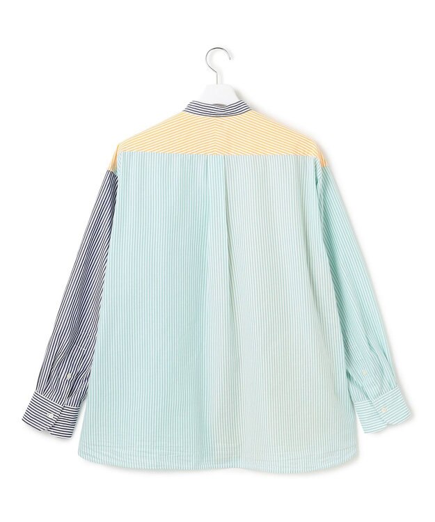 J.PRESS YORK STREET 【UNISEX】クレイジーパターン バンドカラーシャツ イエロー系8