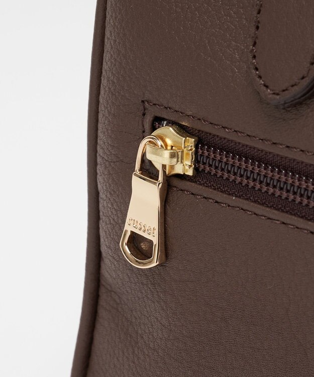 russet 《composition》レザー2WAYミニボストンバッグ(CE-1684) D.Brown