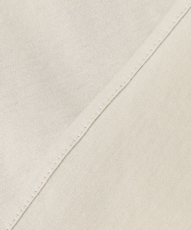 ICB L 【洗える】 ブラウスライクジャージー ヘンリーネックカットソー ライトオリーブ系