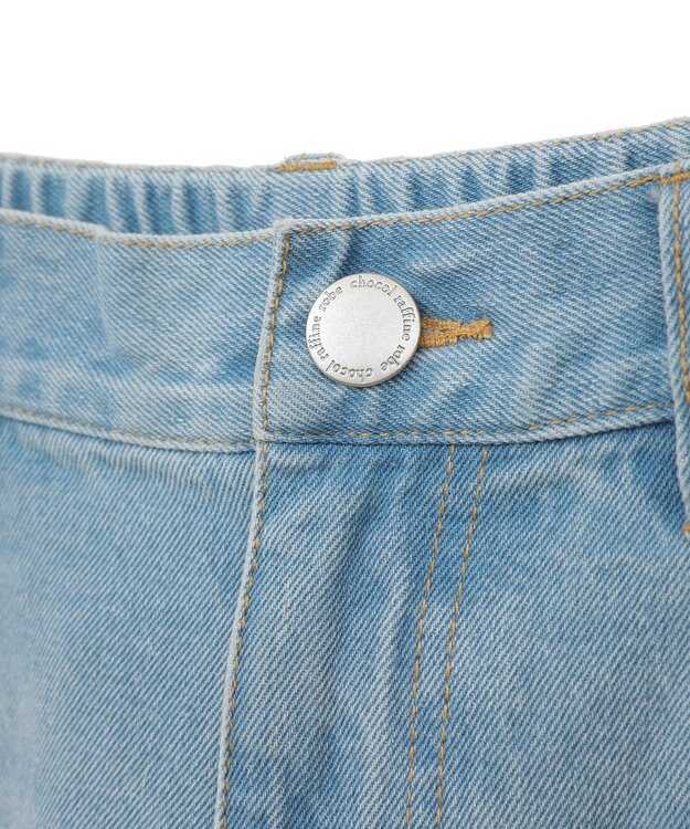 Green Parks 切り替えカーウ゛ィーデニムパンツ Light Indigo