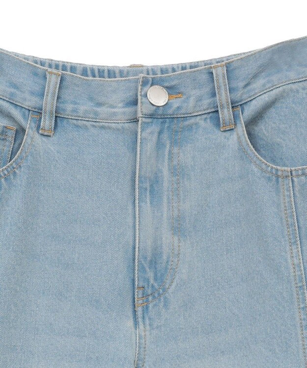 Green Parks 切り替えカーウ゛ィーデニムパンツ Light Indigo