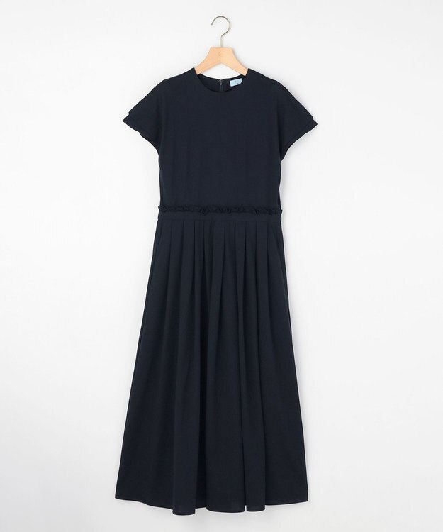 組曲 【先行予約】サマージャージーフィットアンドフレア ワンピース ネイビー系