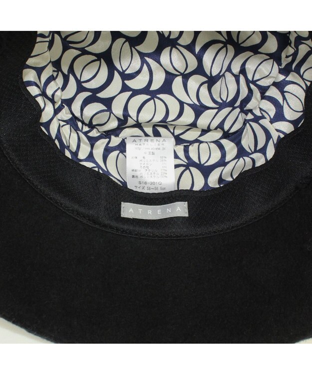 ATRENA 【ふわもこ】エアリーエッジアップ ハット ブラック