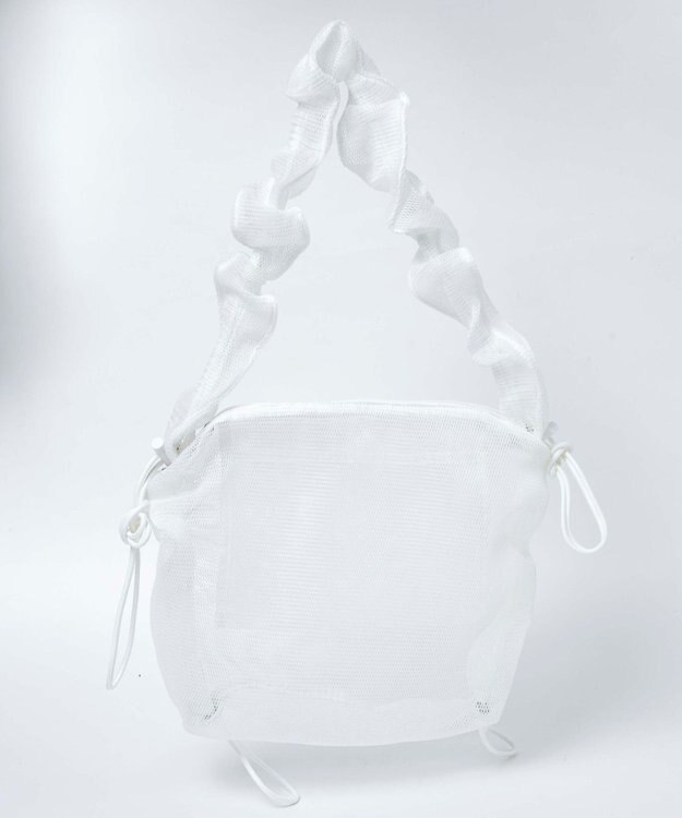 WEGO ドロストギャザーショルダー ホワイトその他