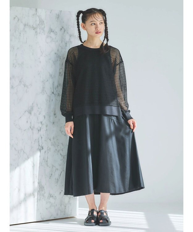 Green Parks ■ＥＳＣＡＲ　２ｗａｙメッシュプルオーバー Black