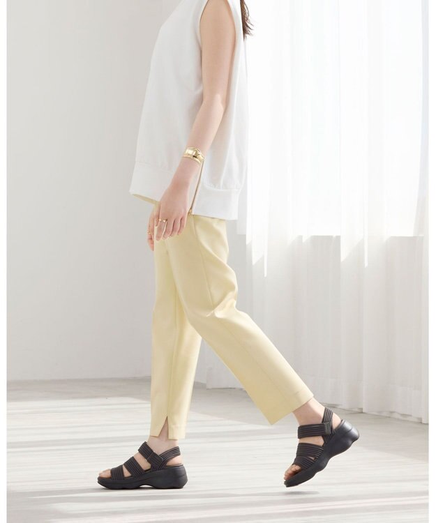 steppi 【洗える】プラットフォームサンダル ダークブラウン