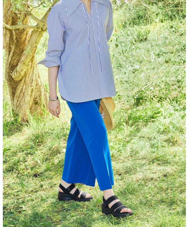 steppi 【洗える】プラットフォームサンダル ブラック