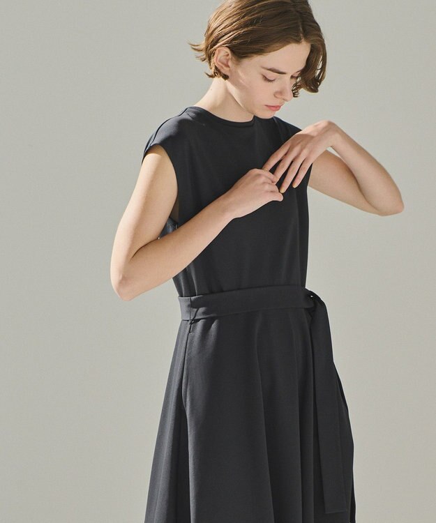 uncrave 【UVケア・接触冷感】ダブルフェイスジャージーワンピース（uncrave STANDARD） スレート