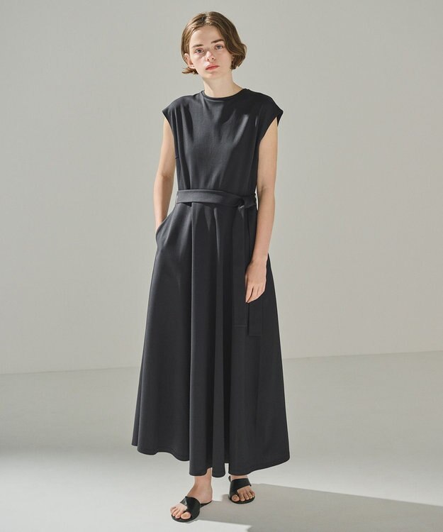 uncrave 【UVケア・接触冷感】ダブルフェイスジャージーワンピース（uncrave STANDARD） スレート