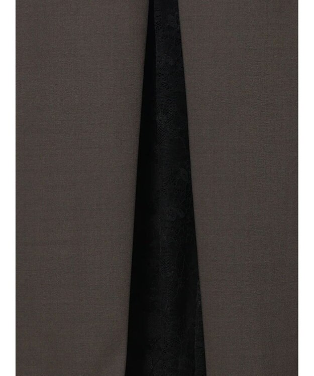 Te chichi レースドッキングテーラードジレ ダークブラウン