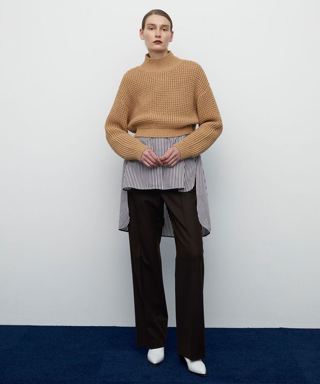 BEIGE， 【S-size】LINOIS/ プルオーバーニット トップス Camel