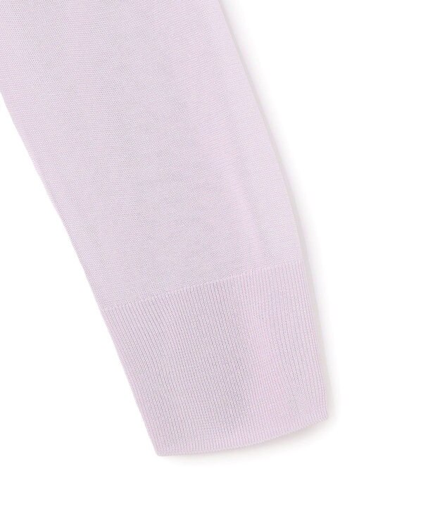 BEIGE， JULIE / コットンシルク 異素材プルオーバーニット Lilac