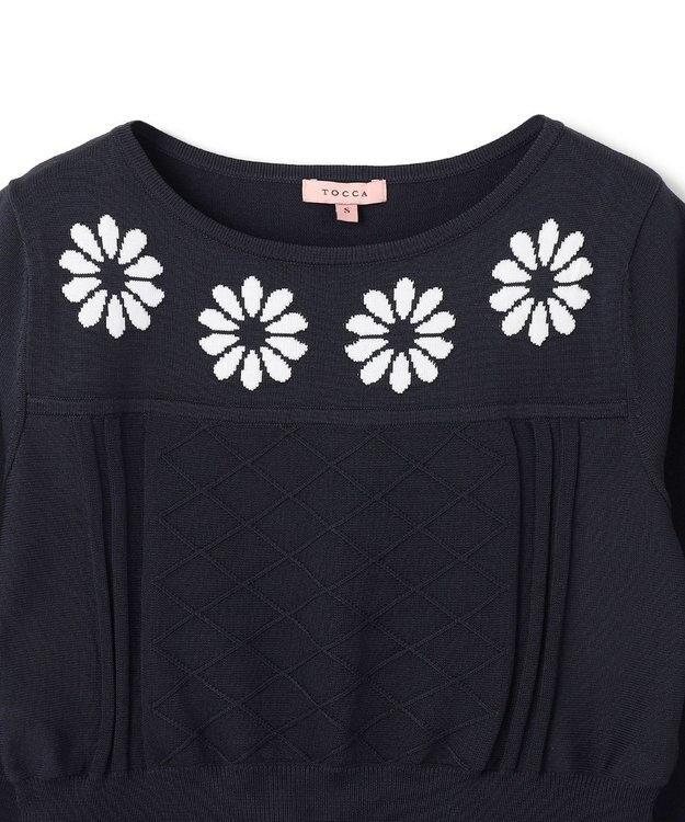 TOCCA 【Archive Collection・洗える】DAISY KNIT DRESS ニットドレス ネイビー系