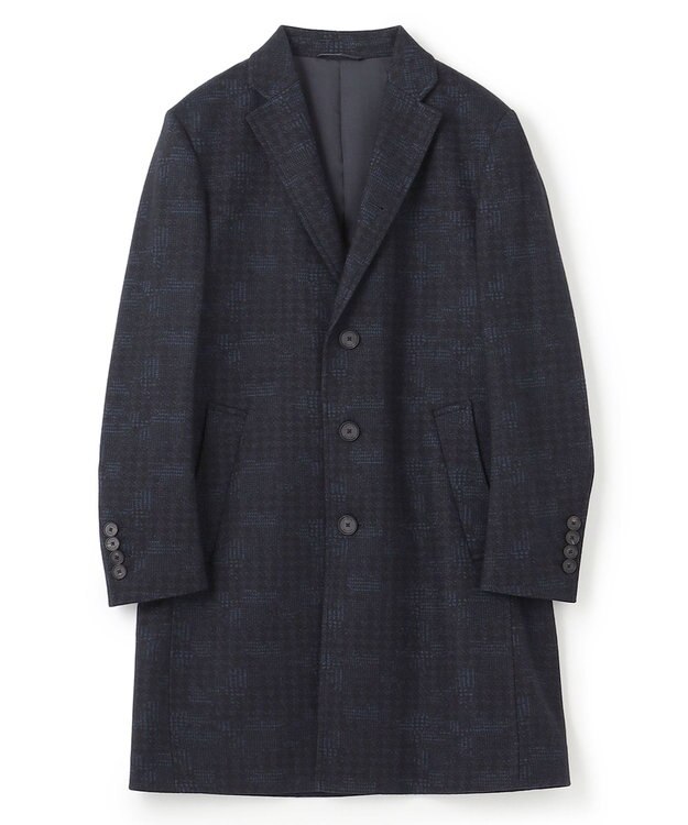 JOSEPH HOMME パッチジャガードジャージー　チェスターコート ネイビー系3