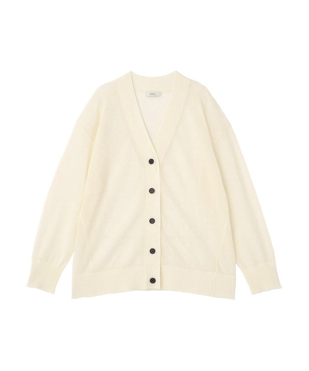 earth music&ecology シアーＶネックカーディガン Off White