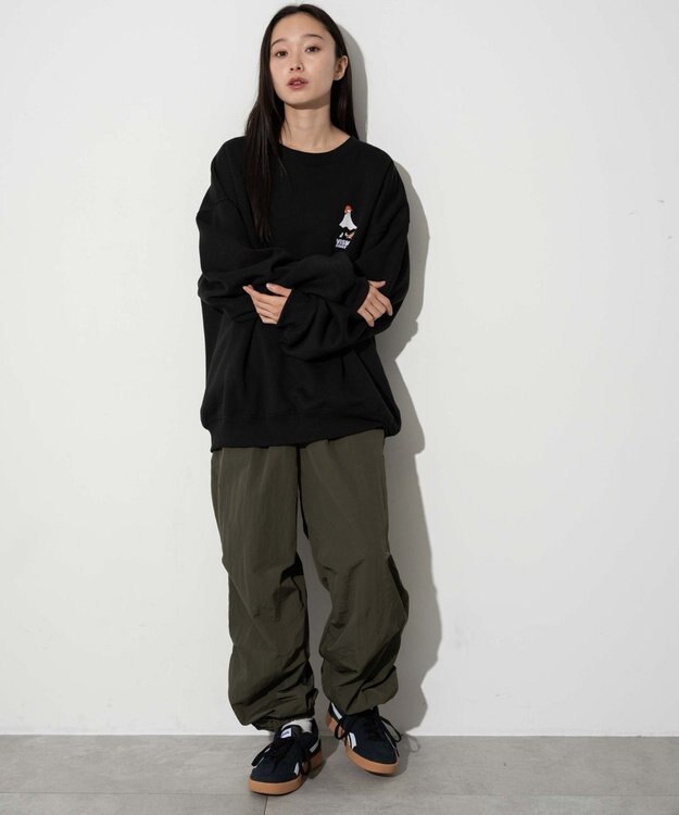 WEGO 【ユニセックス着用ITEM】VISIONゴーストスケータープルオーバー ブラック