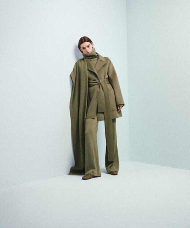 JOSEPH コンフォートキャディ　フレアートラウザーズ Dark Olive