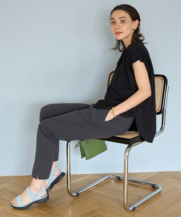 UNFILO BEAUTY FORM タックスリーブTシャツ ブラック