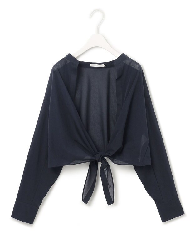 ICB 【洗える・接触冷感・UVケア】３WAYセットブラウス ネイビー系