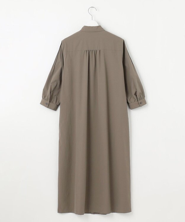 J.PRESS LADIES 【洗える】RENUソフトタイプライター シャツ ワンピース モカ系