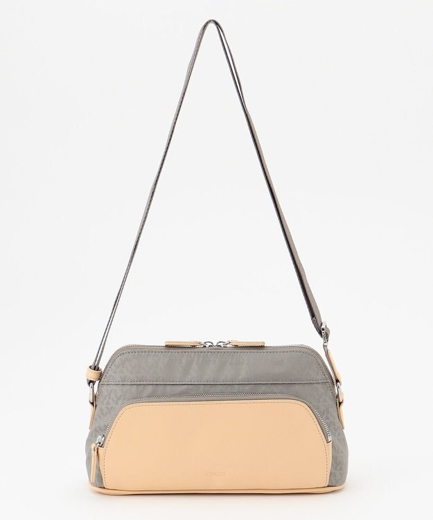 Y'SACCS モノグラムジャカード　ハーフムーンショルダー グレージュ