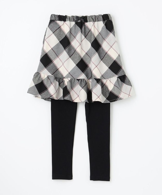 ANY KIDS チェック スカッツ ブラック系チェック