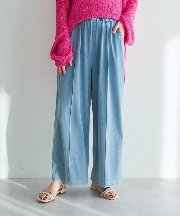 YECCA VECCA [2SET]レイヤードワイドパンツ Blue