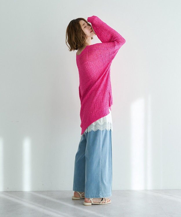 YECCA VECCA [2SET]レイヤードワイドパンツ Blue