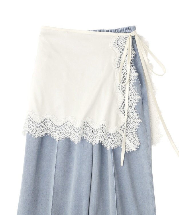 YECCA VECCA [2SET]レイヤードワイドパンツ Blue