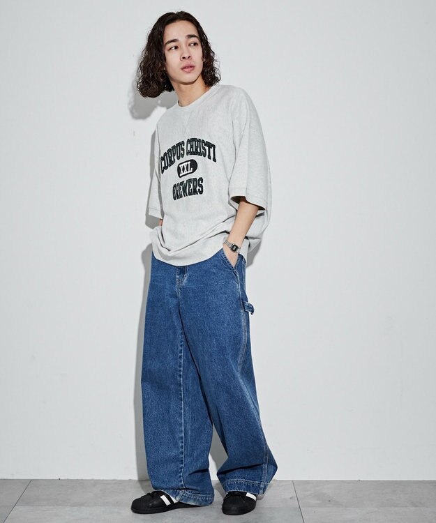 WEGO グラフィックスウェットT（S） グレー