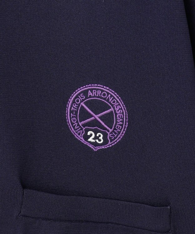 23区GOLF 【WOMEN】【ウォッシャブル】ニットカーデガン ネイビー系