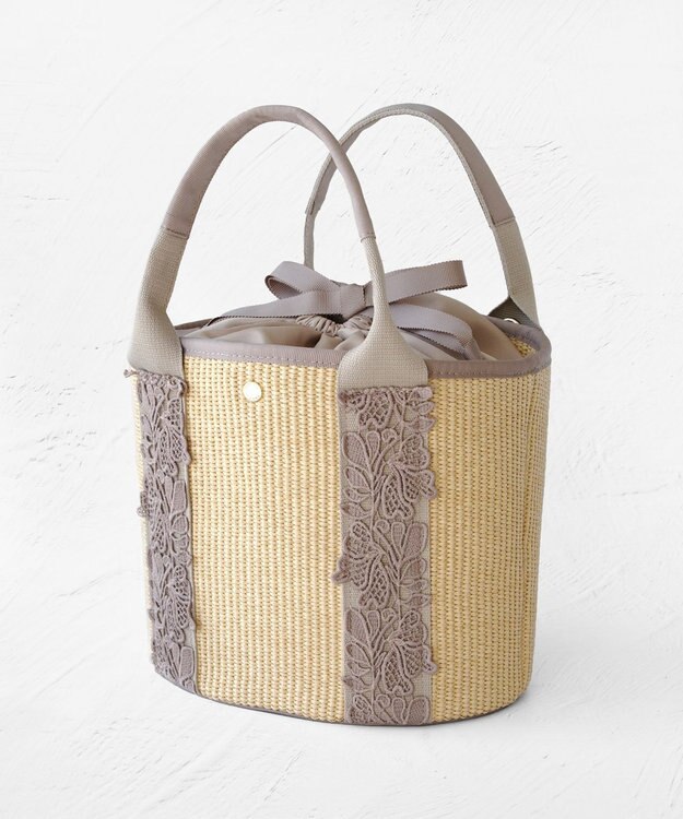 TOCCA TOUCH of LACE BASKET かごバッグ ベージュ系