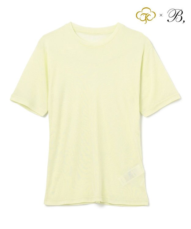 BEIGE， Washable Silk / Short Sleeve T ショートスリーブ T シャツ Lime