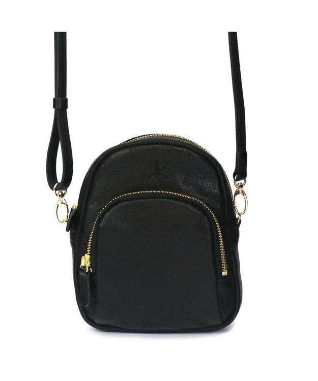 Regalo Felice 【本革 / お財布機能付き】ポシェット / REGALO BK(ブラック：ツヤあり)