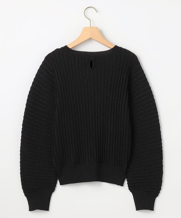 組曲 S ラメリブドルマン ニット ブラック系