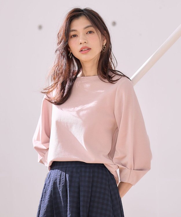 ANY L タックスリーブプルオーバー ピンク