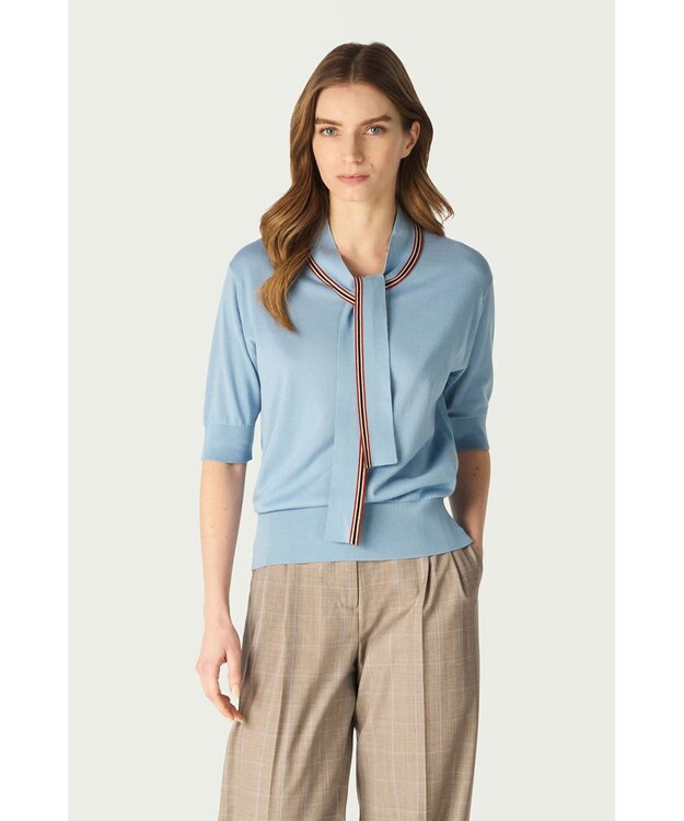 DAKS John Smedley for DAKS ハウスストライプトップ シーグラス