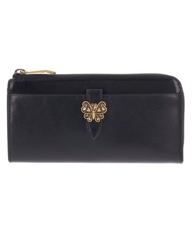 ANNA SUI ロジェ Lファスナー長財布 ブラック