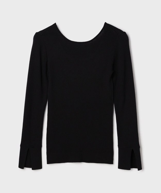 GRACE CONTINENTAL 綿カシミヤインナートップ ブラック