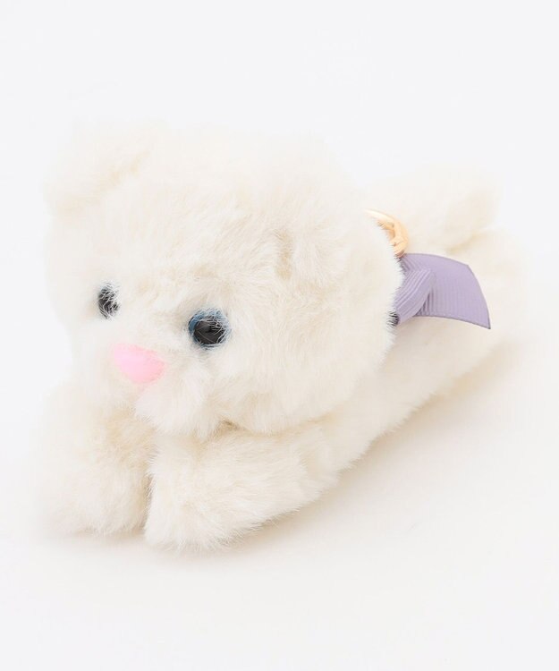 ANY KIDS 肩のりアニマルポシェット ホワイト