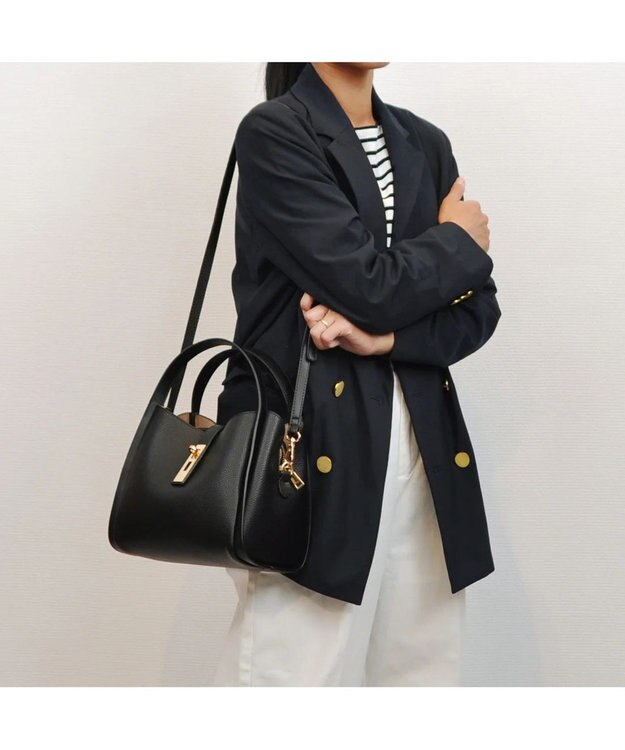 UNBILLION cachecache 3レイヤーヒネリ金具2wayトート ブラック