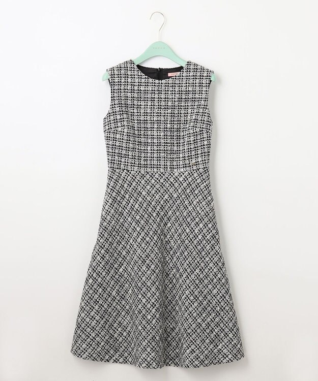 TOCCA 【洗える】SHARBET TWEED ドレス モノトーン系