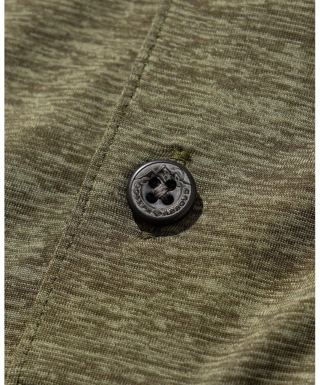 JOSEPH ABBOUD MOUNTAIN 【接触冷感・男女兼用】クールスキンガードポロシャツ カーキ系