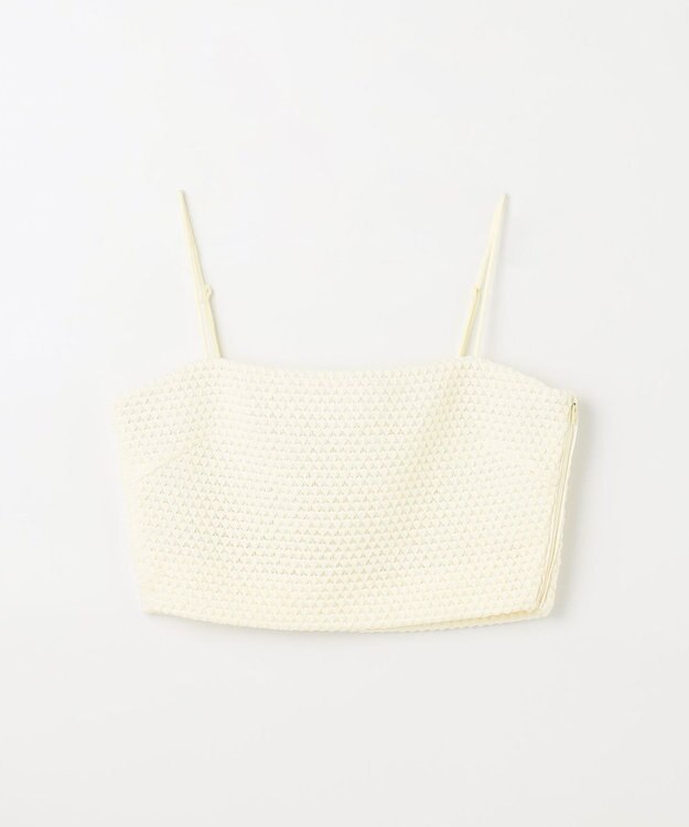 GRACE CONTINENTAL ニットライクレースビスチェ キナリ