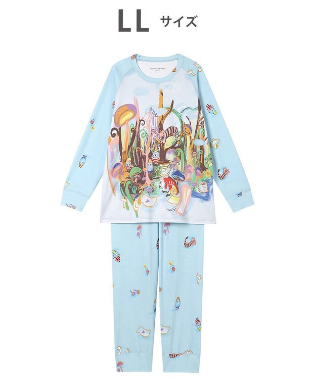 tsumori chisato SLEEP ツモリチサト パジャマ 綿100%(本体) スムース素材 長袖 長ズボン レディース UDX590 /ワコール