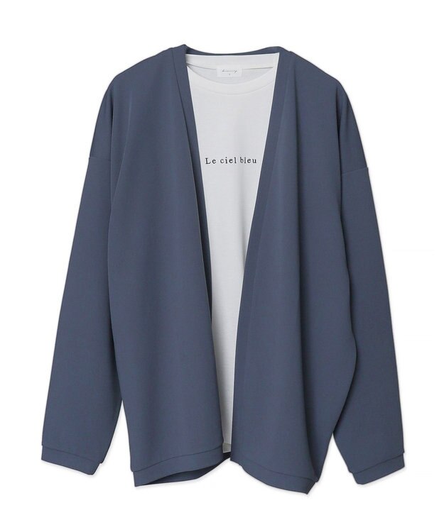 WEGO カルゼアンサンブルカーディガン（LS） ブルー