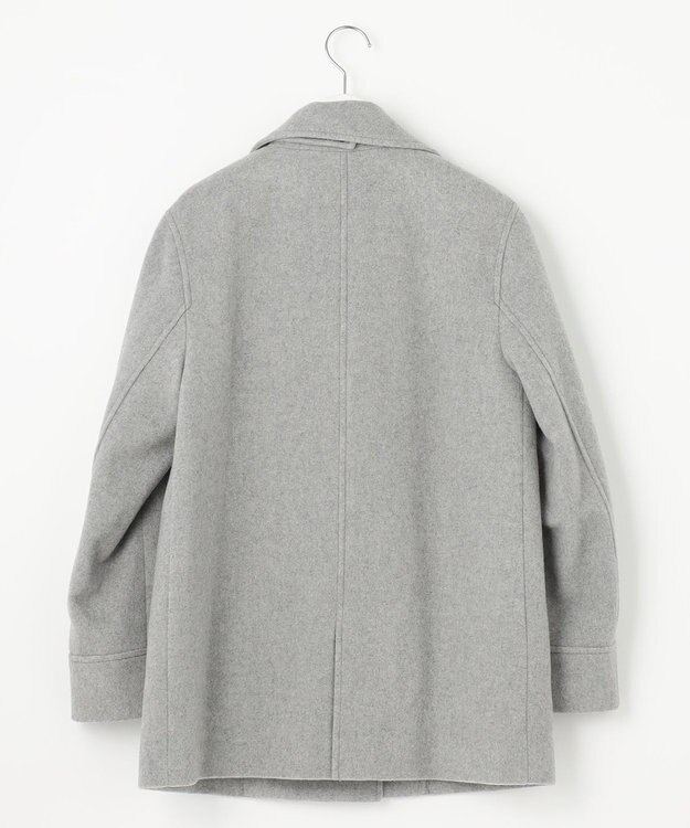 J.PRESS LADIES Jackal 140sソフトメルトン Pコート ライトグレー系