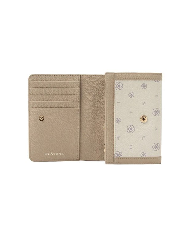 CLATHAS ミカ 二つ折り財布 ベージュ